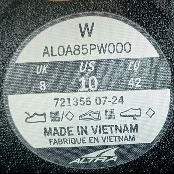 Altra FWD VIA Womens Black Athletic Training Running Shoes Size US 10 EU 42 - Picture 5 of 15